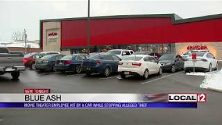 Blue Ash movie theater employee hit by car while trying to stop purse thief