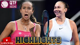 Amanda Anisimova vs Leylah Fernandez Round 3 Highlights | Doha 2025