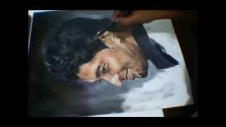 Portrait Drawing -Time lapse Oil Painting Demo