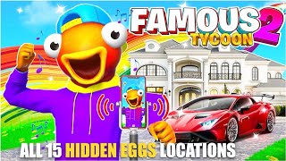 FAMOUS TYCOON 2 MAP FORTNITE CREATIVE - FIND ALL 15 HIDDEN EGGS LOCATIONS