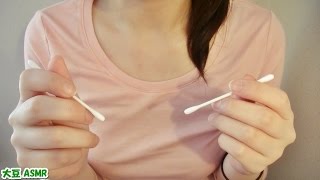 【ASMR】耳かき30分 綿棒 両耳同時③ -Ear Pick Ear Cleaning (30 Minutes)- Binaural【音フェチ】