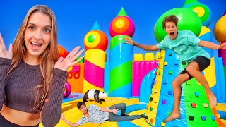 24 HOURS IN A BOUNCE HOUSE!!