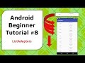 Android Beginner Tutorial #8 - Custom ListView Adapter For Displaying Multiple Columns