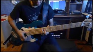 Bass cover: Monuments - Origin of escape (w/ tab)