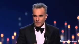 Oscars 2013 Daniel Day Lewis wins best actor award Acceptance speech