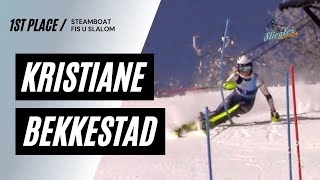 Kristiane Bekkestad FIS U SL Steamboat 2/25/22