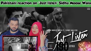 🇵🇰 Reaction Just Listen  Official Music Video. Sidhu Moose Wala ft. Sunny Malton BYG BYRD.