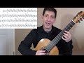 guided lesson estudio study in e minor francisco tárrega. philip hemmo classical guitar