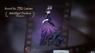 Identity V | The *Prettiest Hunter* gets another SKIN! | Bloody Queen “Amethyst Duchess” Gameplay