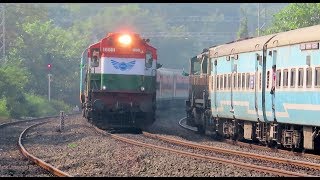 Pure Indian Beauty : Konkan Railway : Kochuveli Indore Express with Indian Flag Livery RTM WDM3A