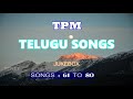 TPM SONGS | TPM TELUGU SONGS  | 61 TO 80