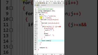 C++ pattern code. Pattern Programs Tutorial: Part 8 - Character patterns