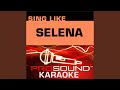 Como La Flor (Karaoke Lead Vocal Demo) (In the Style of Selena)