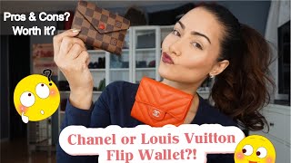 Chanel Flip Wallet VS Louis Vuitton Victorine Wallet? Comparison Video!!