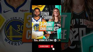 Stephen Curry vs Sabrina Ionescu Set for  3-Point Challenge NBA All-Star 2024!🔥😱 #shorts #nba