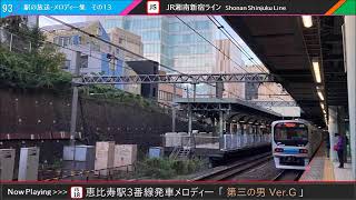 恵比寿駅3番線発車メロディー「第三の男 Ver.G」