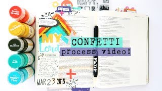 Illustrated Faith Confetti Devotional Kit | Bible Journaling Process Video