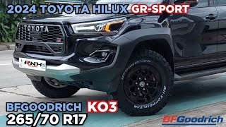 BFGoodrich KO3 265x70 R17 on 2024 Toyota Hilux GR-Sport @ RNH Tire Supply