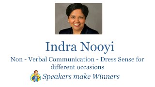 Indra Nooyi  – Global Professional & A Lesson in Dress Sense | Communication Skills (Non Verbal)