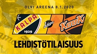 Lehdistötilaisuus, KalPa - KooKoo, 8.1.2020