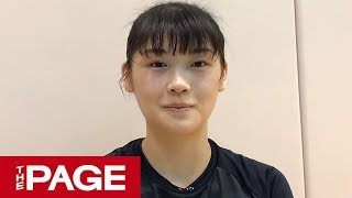 2019年バレーW杯直前　日本代表 　黒後愛選手「しつこいディフェンスを」