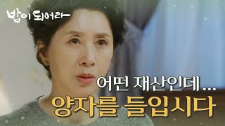 양자를 들이시는 게 어때요? 기회를 엿본 김혜옥의 제안, MBC 210127 방송