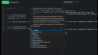 Checking if an Array is Sorted | JavaScript Arrays Episode 4