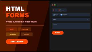 Build a Complete HTML Form from Scratch (Radio Buttons, Checkboxes, Select & More!