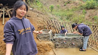 TIMELAPSE: The entire process of 21 days of breaking rocks and building a rock water tank