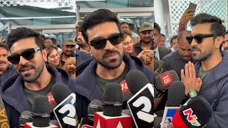 Welcome To India BOSS 😍💖👌 Megastar Ram Charan Gets Grand Welcome At Delhi Airport | Filmy Hook