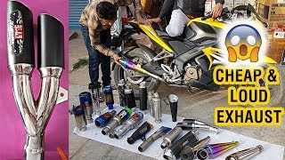 Cheap & Best Exhaust / Silencer for All Bikes (100cc to 600cc) || With Sound Testing