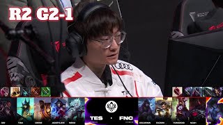 TES vs FNC - Game 1 | Round 2 LoL MSI 2024 Play-In Stage | Top Esports vs Fnatic