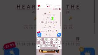 Solving level 49 on cryptogram