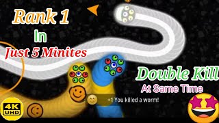 WormsZone.io 001 Biggest Slither Snake | Pro Player | Top 1 | Worms zone | Fastest Play | Combantrin