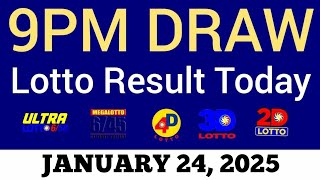 Lotto Result Today 9pm Draw January 24, 2025 Swertres Ez2 PCSO Live Result