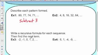 Writing Explicit Formulas