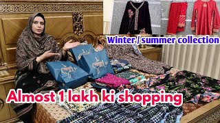 1lakh ki shopping / sapphire, khaadi, j. shopping ki or Roohi Fabric se unstitched dresses buy kiye😍