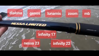 Analysis of Shimano medium and high range rods. See index and more information in description.