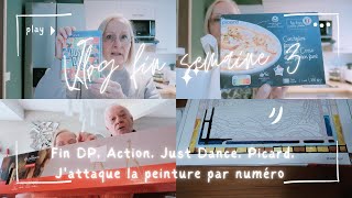 Vlog fin semaine 3 - Fin DP, Action, Just Dance, Picard, J'attaque la peinture par numéro 😍