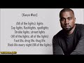 kanye west all of the lights ft. rihanna elly jackson kid cudi u0026 fergie lyrics