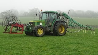 Slurry Spreading with John Deere 6810 \u0026 Umbilical Slurrykat outfit- Slurry 2022