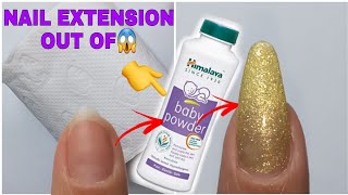 How to Make Artificial Nails At Home Out Of Baby Powder  2022 - DIY Artificial Nails At Home Easy