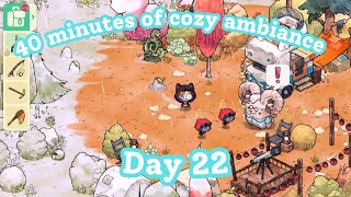 Cooking, completing quests & catching fish|Day 22| Cozy Grove| Ambient Gameplay