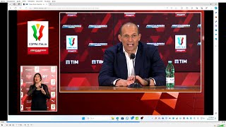 VIDEOCONFERENZA ALLEGRI POST JUVENTUS ATALANTA 16 05 2024