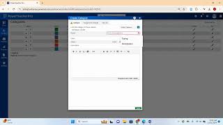 2) PowerSchool Categories: Create
