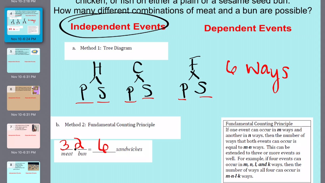 Unit 5 Video 1 The Counting Principle - YouTube