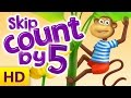 Skip Counting by 5 | Numbers to 1-50 | Math for Kindergarten & 1st Grade | Kids Academy