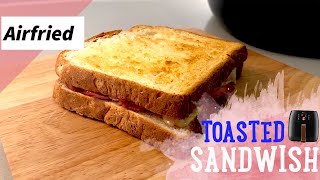 Air Fry BEST Ham and cheese toast toasties - Philips AirFryer XXL Avance HD9651/91 AIRFRY sandwich