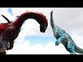 WOOLLY BRACHIOSAURUS (lvl 6000) vs. ZEUSAPATOTITAN BOSS | ARK Dino Battle 🦎