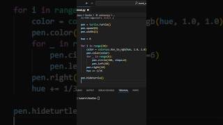 Mandala animation Python | Turtle #python #coding #programming #design